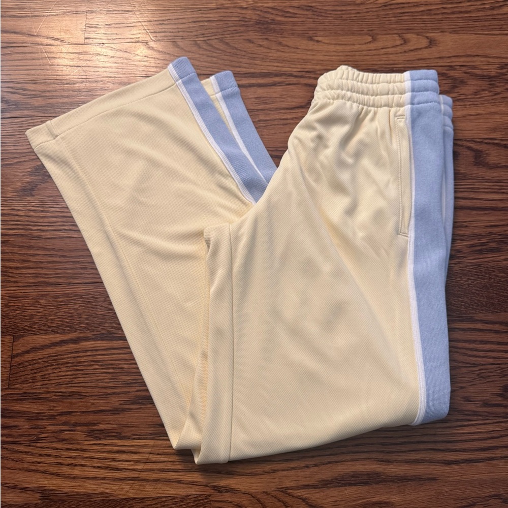 Abercrombie & Fitch Womens Yellow and Light Blue Joggers
